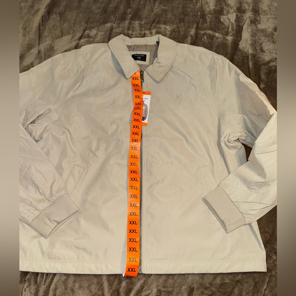 Dockers Men's Cream Lightweight Jacket